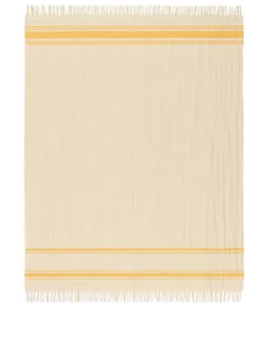 Tous Les Textiles | Plaids-ARKET Couverture en laine de lin Écru/Jaune