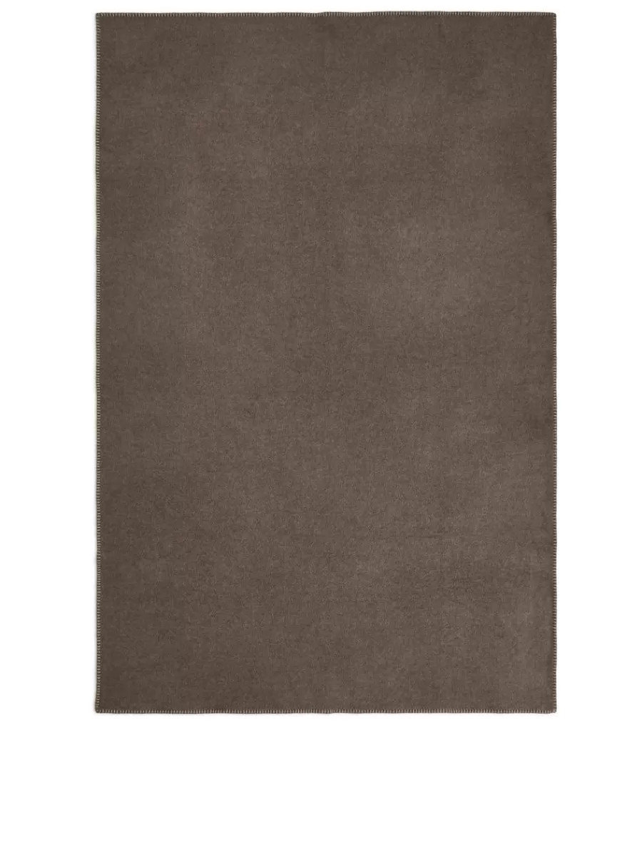 Tous Les Textiles | Plaids-ARKET Couverture en laine Nativa Taupe foncé