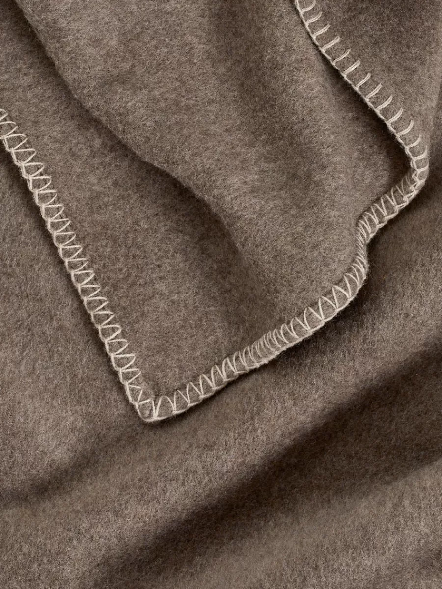 Tous Les Textiles | Plaids-ARKET Couverture en laine Nativa Taupe foncé