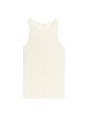 Tenues Décontractées | Hauts Sans Manches-ARKET Débardeur en soie Blanc cassé