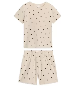 Pyjamas-ARKET Ensemble pyjama court en jersey Beige