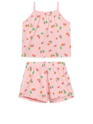 Pyjamas-ARKET Ensemble pyjama en coton Rose