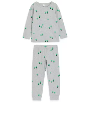 Pyjamas-ARKET Ensemble pyjama en jersey gris