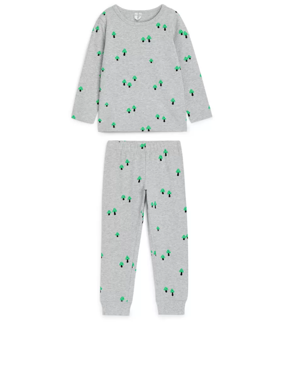 Pyjamas-ARKET Ensemble pyjama en jersey gris