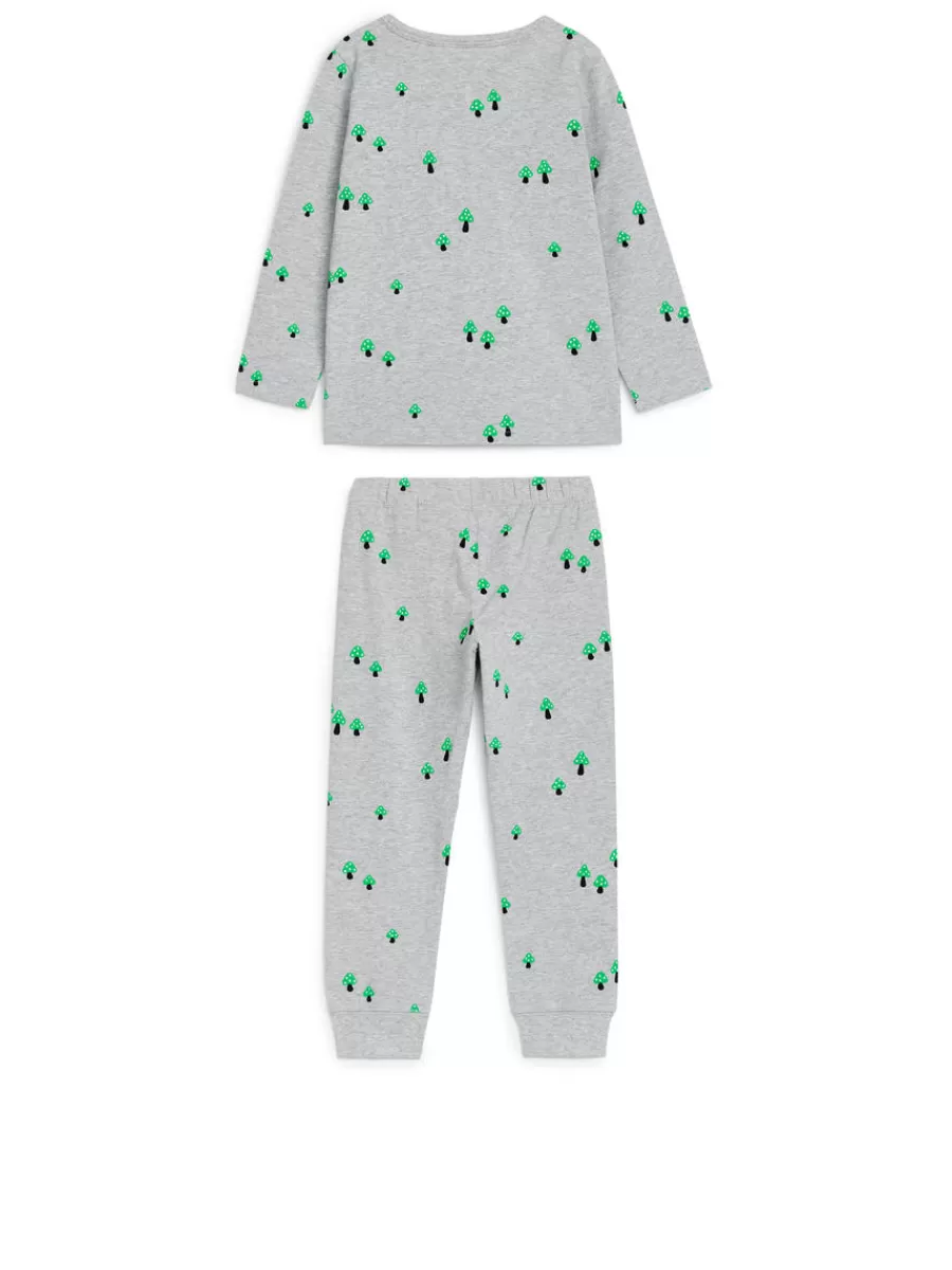Pyjamas-ARKET Ensemble pyjama en jersey gris