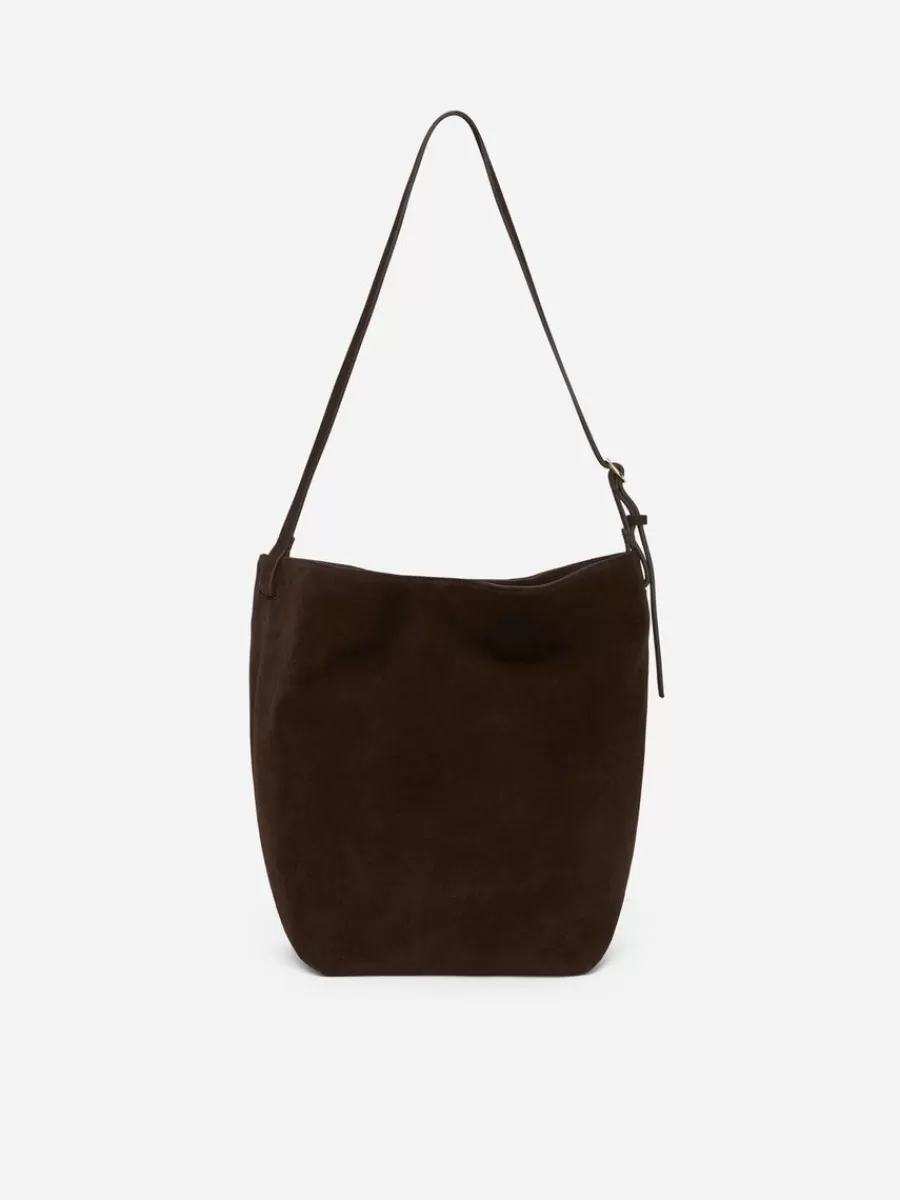 Tous Les Sacs-ARKET Fourre-tout en daim Dark Brown