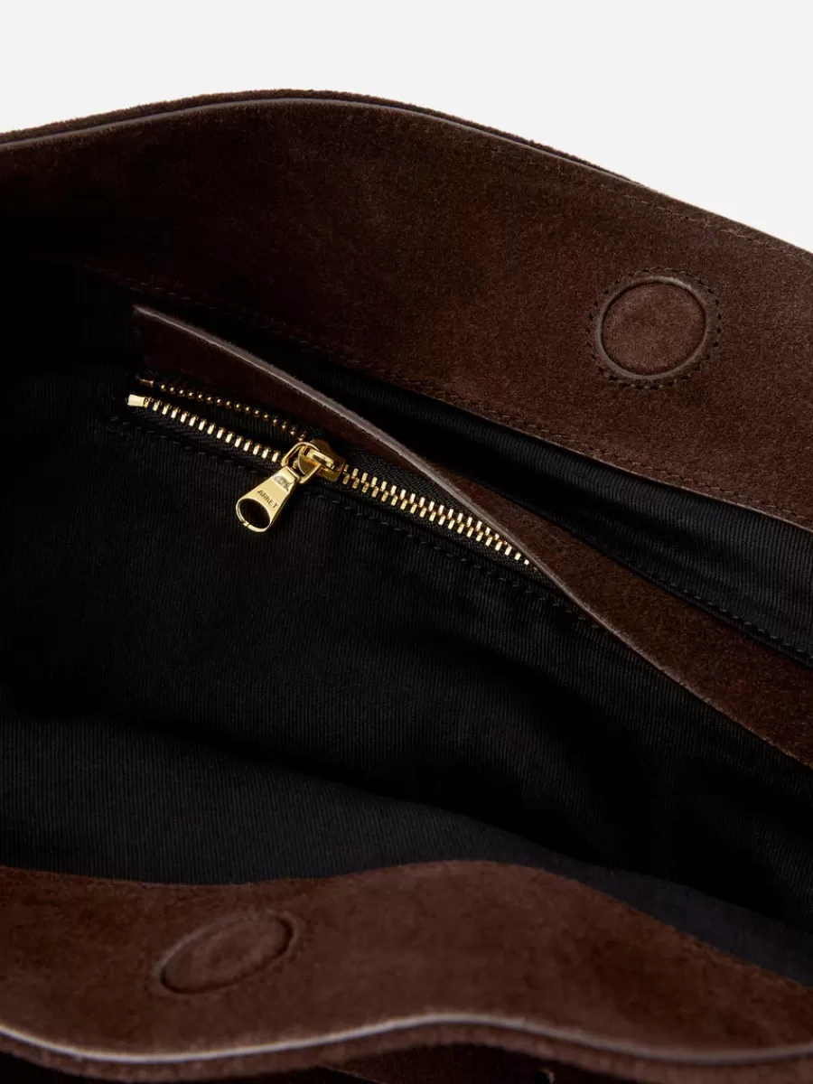 Tous Les Sacs-ARKET Fourre-tout en daim Dark Brown