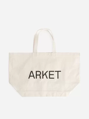 Sacs | Tous Les Sacs-ARKET Fourre-tout oversize en toile Blanc cassé