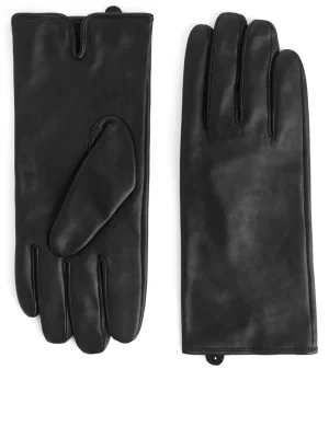 Bonnets Et Gants-ARKET Gants en cuir doublés Noir