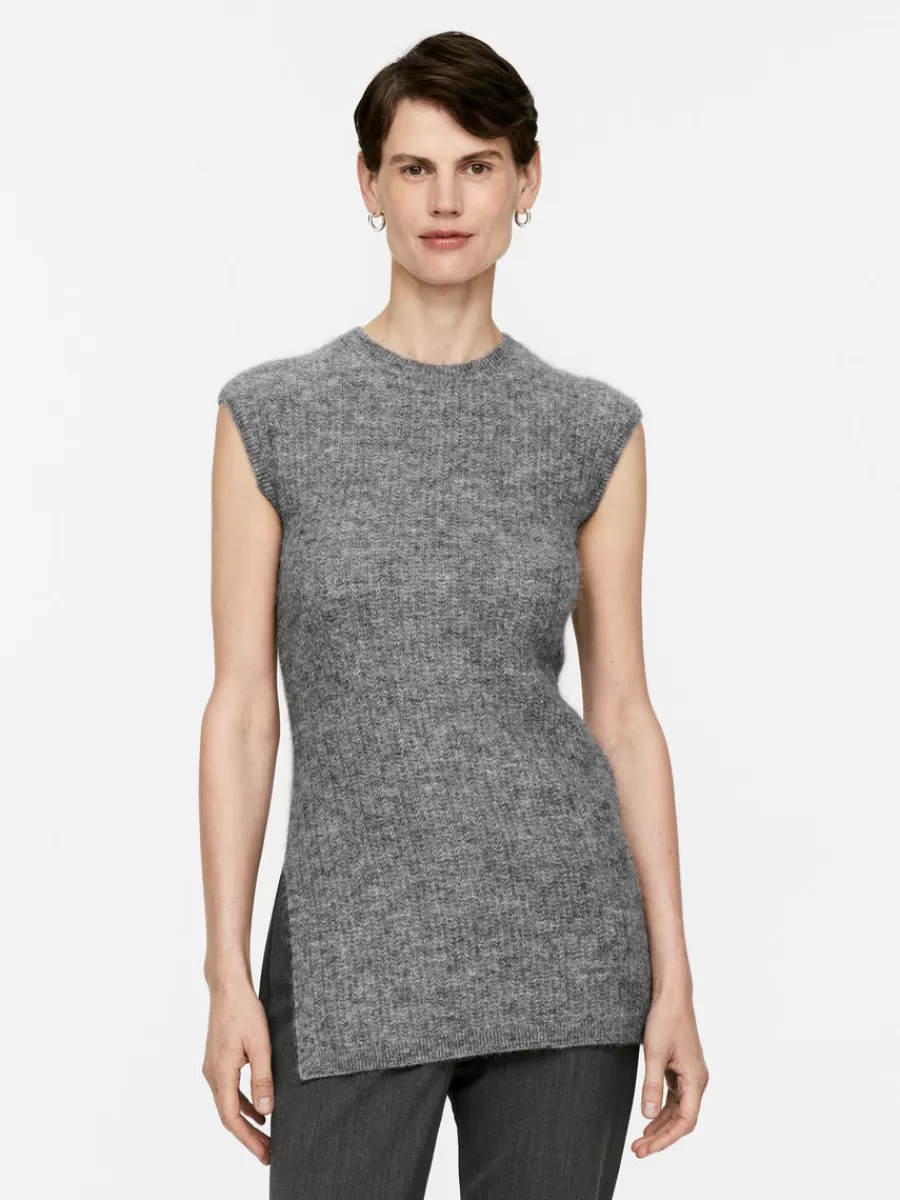 Mailles Et Cardigans-ARKET Gilet en laine et alpaga gris