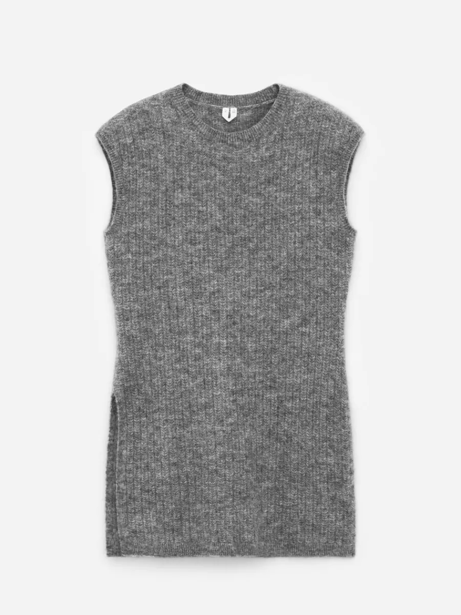 Mailles Et Cardigans-ARKET Gilet en laine et alpaga gris