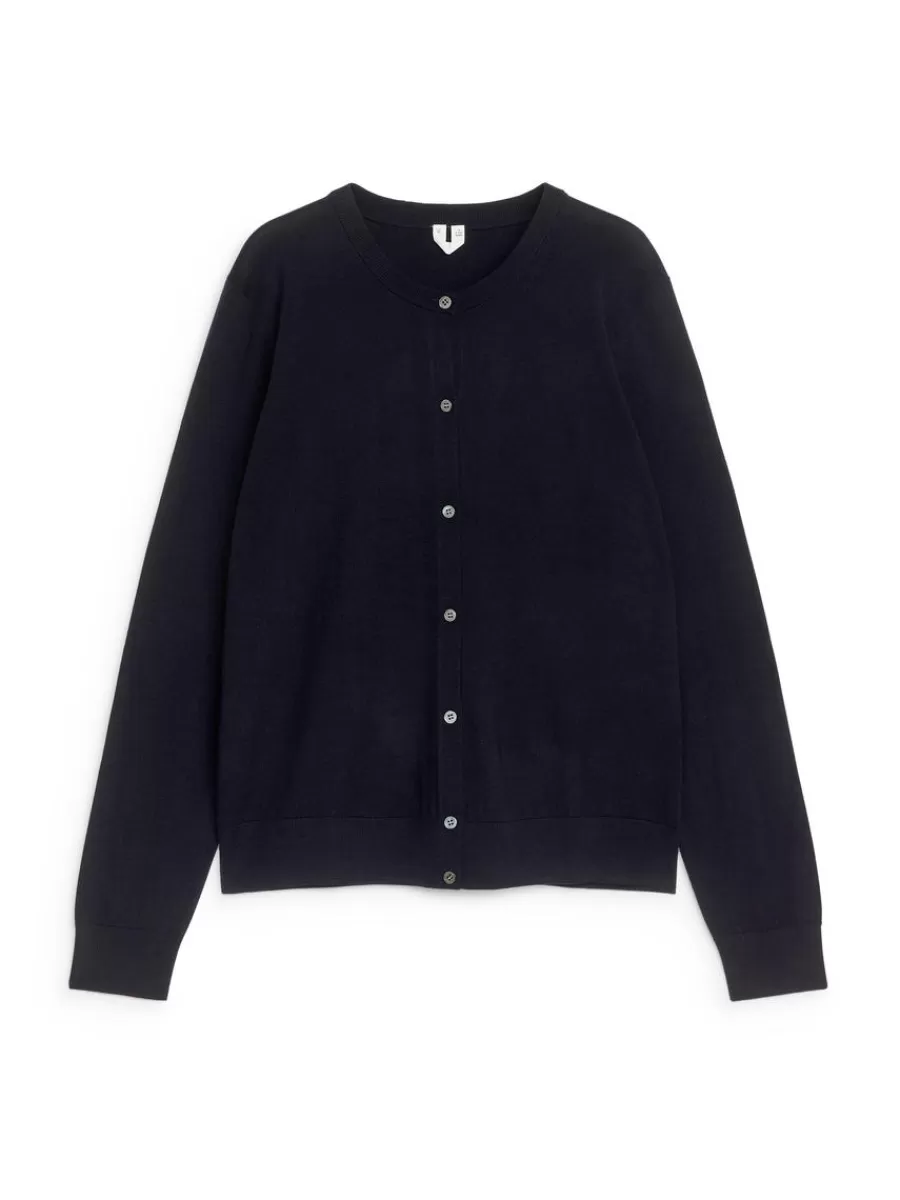 Mailles Et Cardigans-ARKET Gilet en laine mérinos Bleu foncé