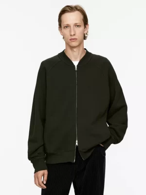 Sweats Et Pulls À Capuche-ARKET Gilet zippé Vert foncé