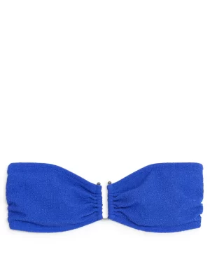 Maillots De Bain-ARKET Haut de bikini bandeau texturé Bleu