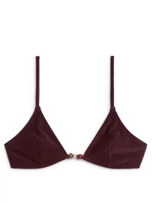 Maillots De Bain-ARKET Haut de maillot avec perles fantaisie Rouge foncé