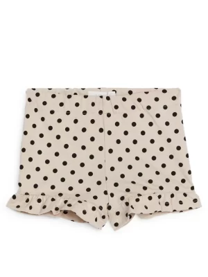 Bas-ARKET Haut en jersey à volants Beige/Noir