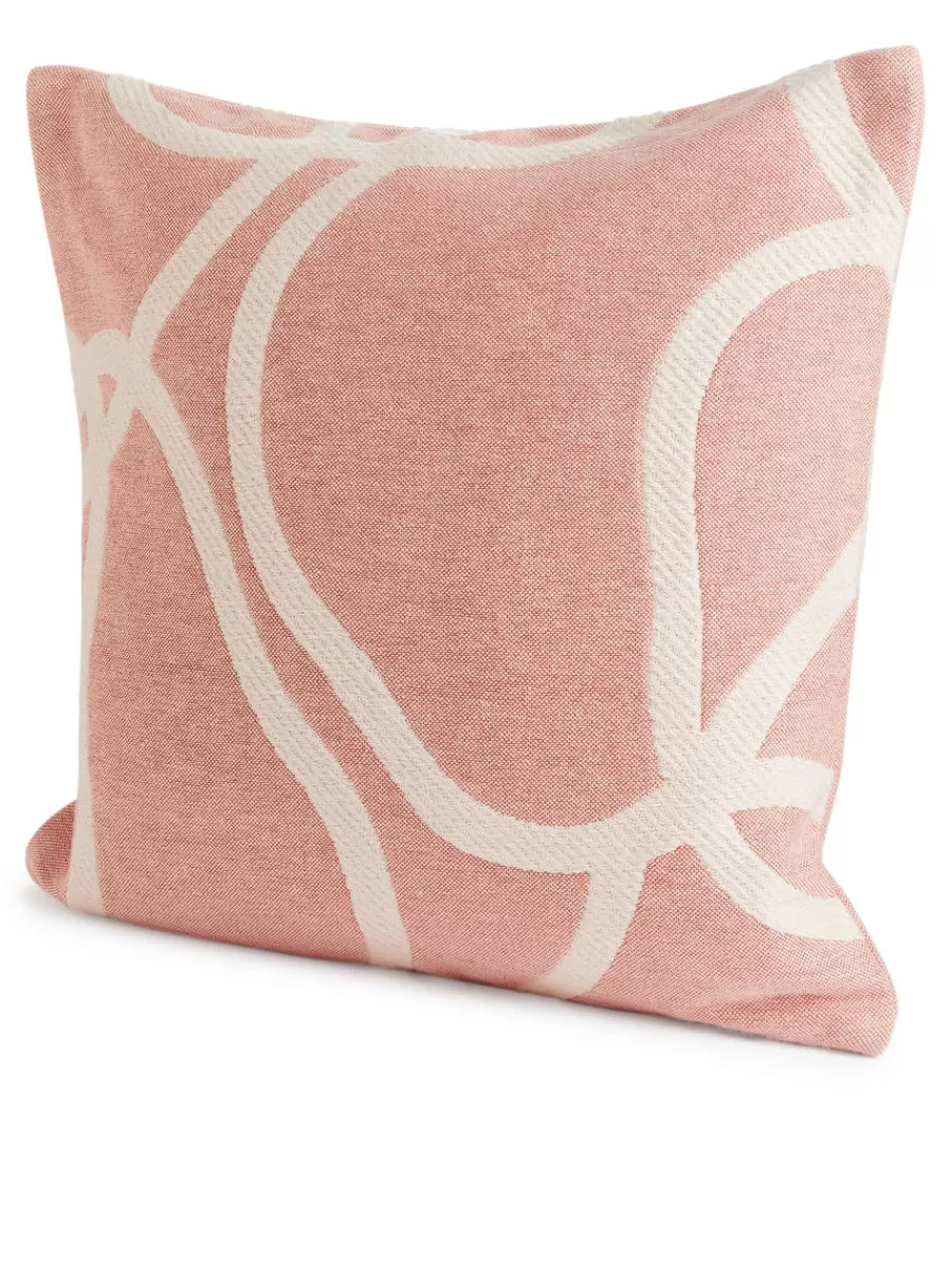Tous Les Textiles | Housses De Coussin-ARKET Housse de coussin en coton et laine 50 x 50 cm Rose/Beige