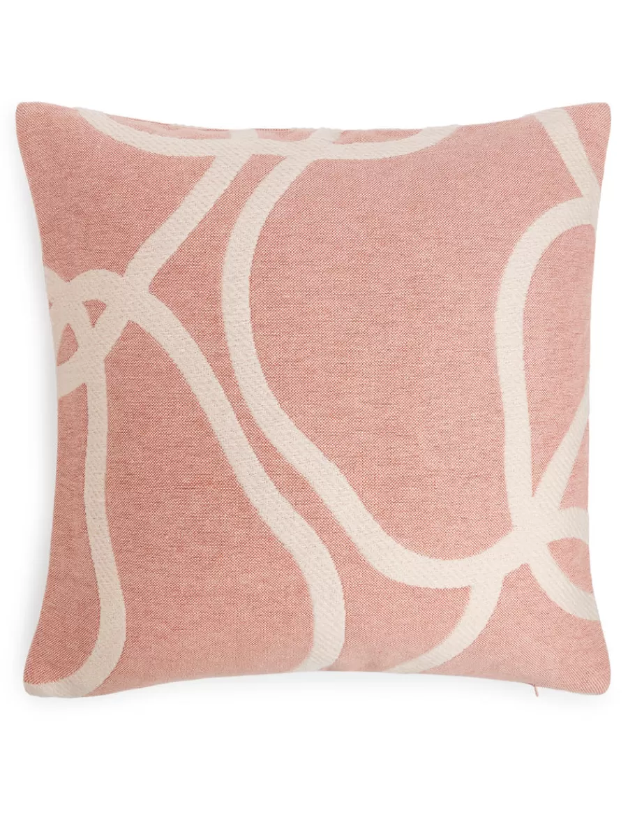 Tous Les Textiles | Housses De Coussin-ARKET Housse de coussin en coton et laine 50 x 50 cm Rose/Beige