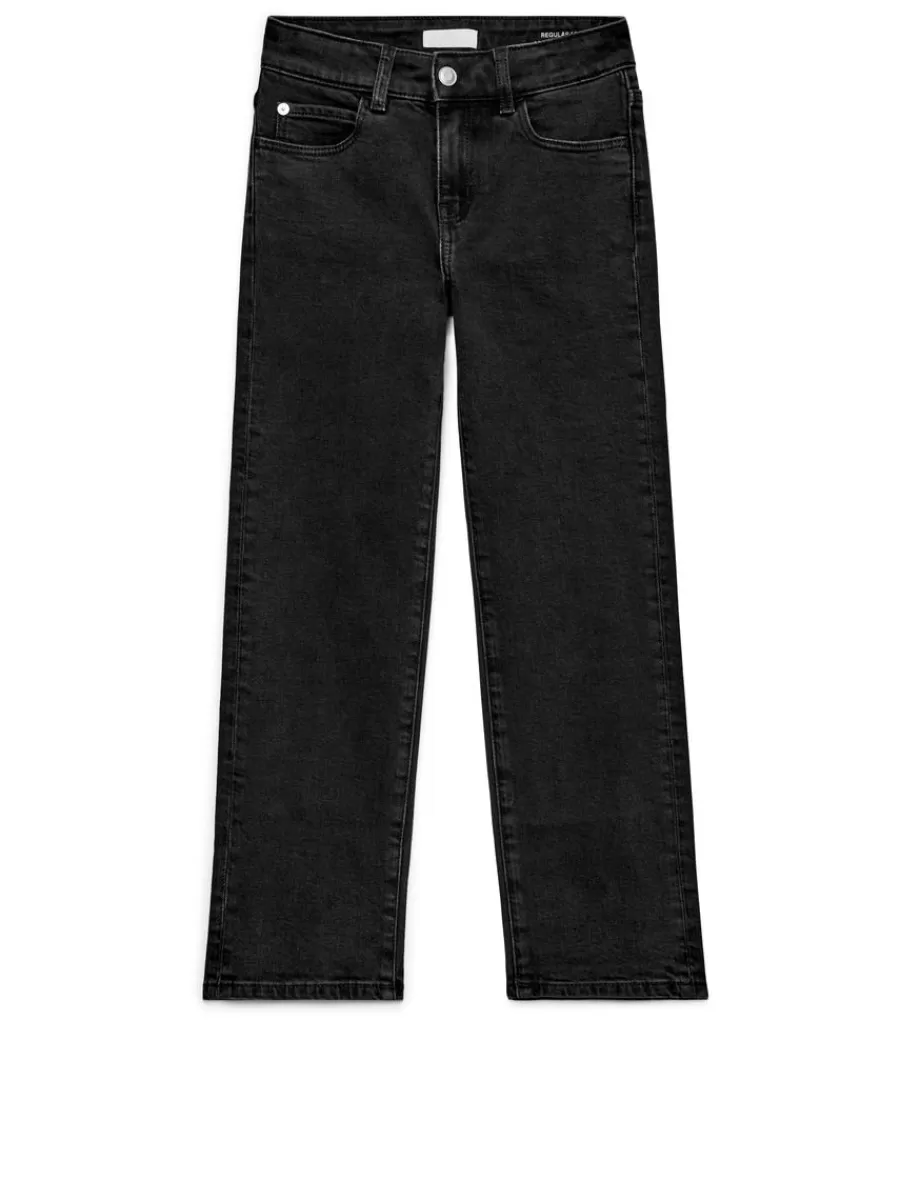 Jeans | Pantalons-ARKET Jean extensible classique Noir