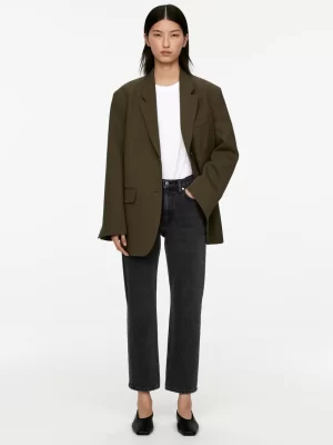 Jeans-ARKET Jean slim extensible JADE CROPPED Noir délavé