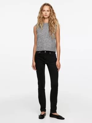 Jeans-ARKET Jean slim taille haute extensible AZALEA Noir