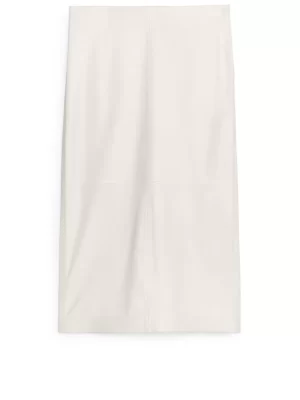 Jupes-ARKET Jupe en cuir Blanc