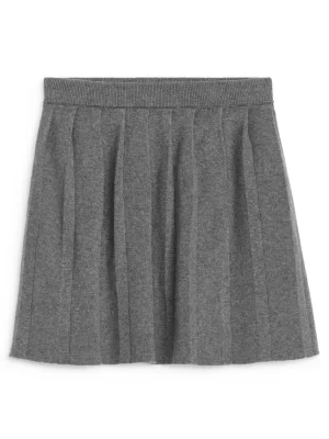 Jupes | Maille-ARKET Jupe en maille plissée gris