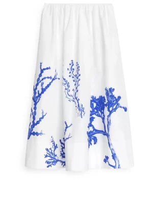 Jupes-ARKET Jupe midi en coton Blanc