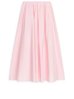 Jupes-ARKET Jupe trapèze en coton Rose