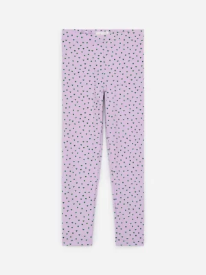 Pantalons Et Shorts | Leggings-ARKET Legging côtelé Lilas/Cœurs verts