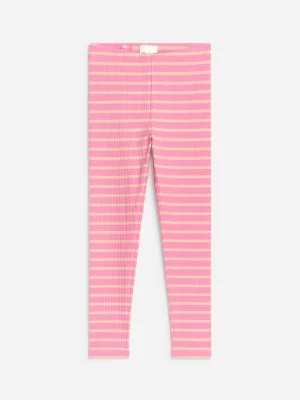 Pantalons Et Shorts | Leggings-ARKET Legging côtelé Rose/Beige