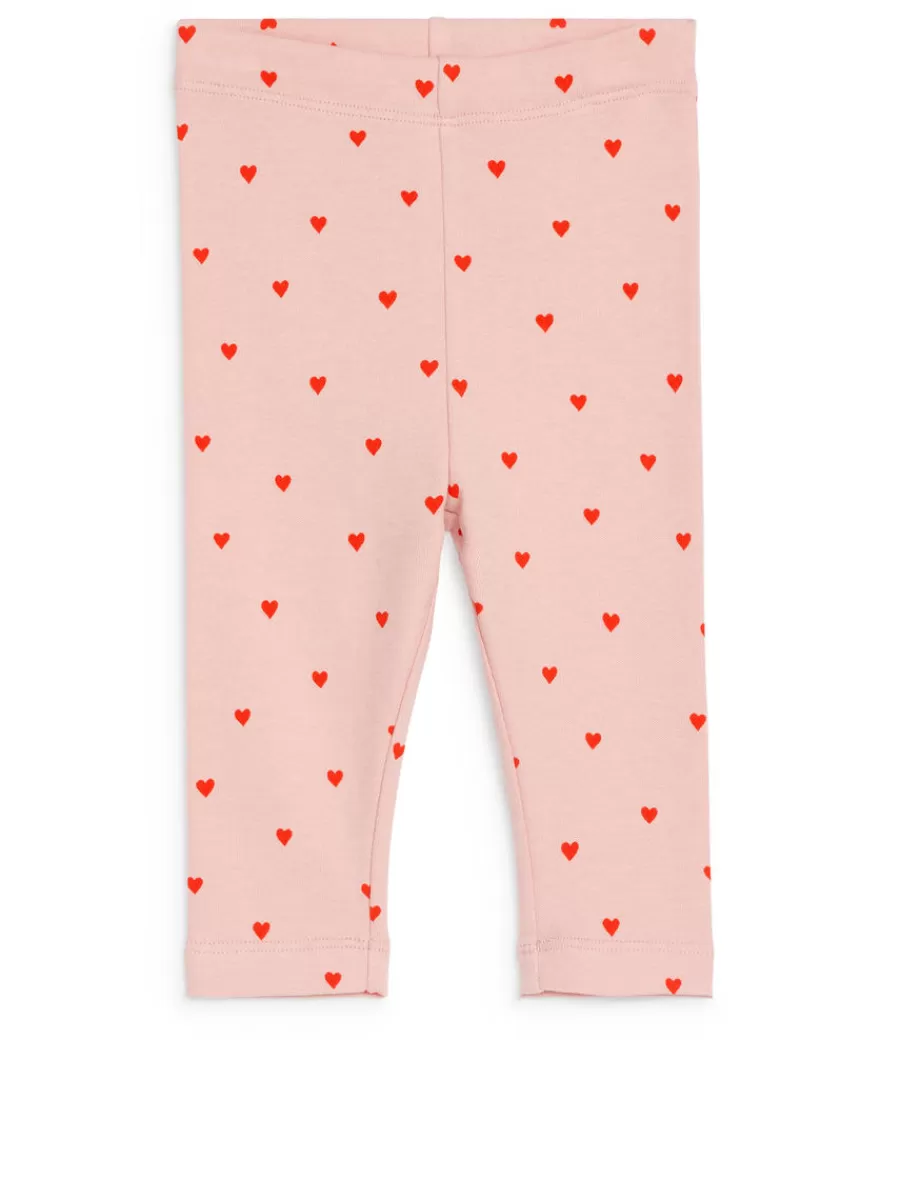 Bas-ARKET Legging en jersey Rose/Cœurs