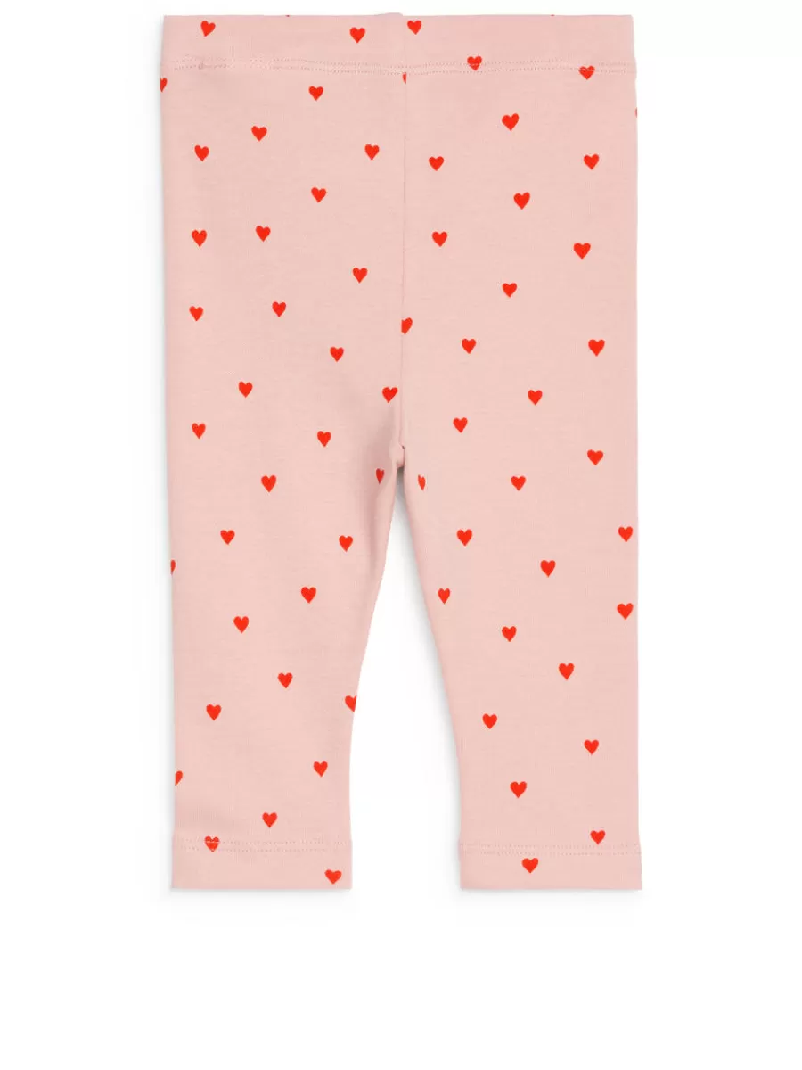 Bas-ARKET Legging en jersey Rose/Cœurs