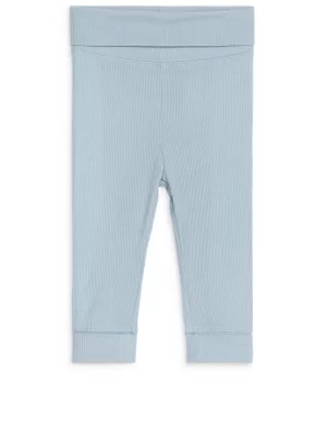 Bas-ARKET Leggings en coton doux pour nouveau-né Bleu poudré