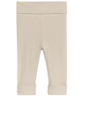Bas-ARKET Leggings en coton doux pour nouveau-né Beige