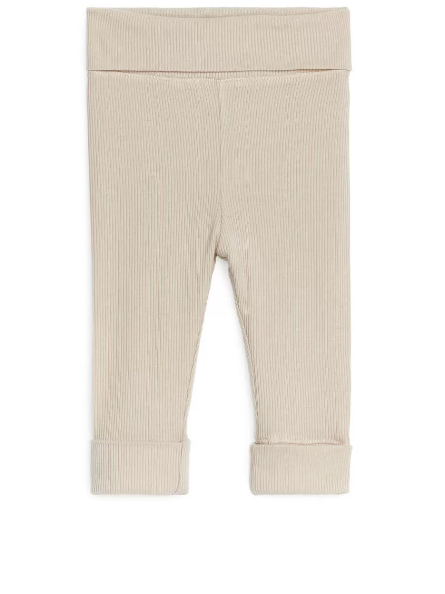 Bas-ARKET Leggings en coton doux pour nouveau-né Beige