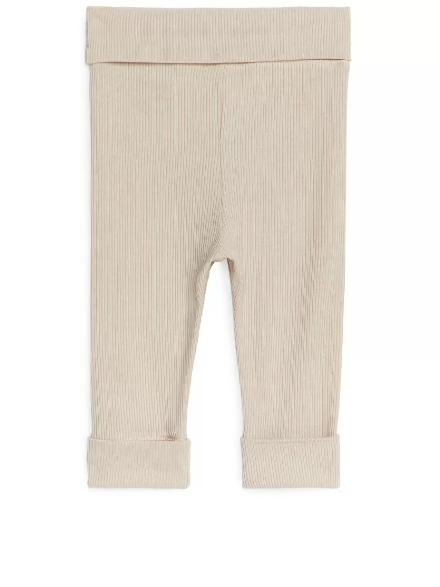 Bas-ARKET Leggings en coton doux pour nouveau-né Beige