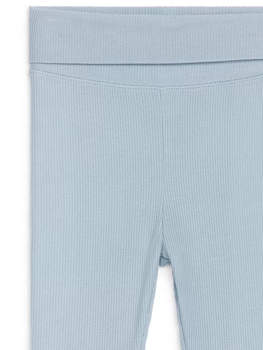 Bas-ARKET Leggings en coton doux pour nouveau-né Bleu poudré