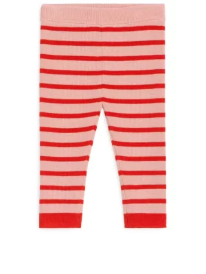 Maille | Bas-ARKET Leggings en maille mérinos Rose/Rouge