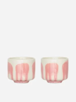 Accessoires De Table | Tasses-ARKET Lot de 2 tasses en grès Éclaboussure rose