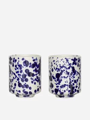 Accessoires De Table | Tasses-ARKET Lot de 2 tasses en grès Points Bleus