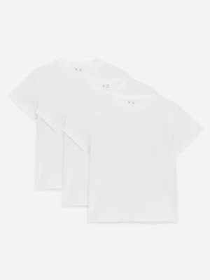 Hauts | T-Shirts-ARKET Lot de 3 t-shirts col rond Blanc
