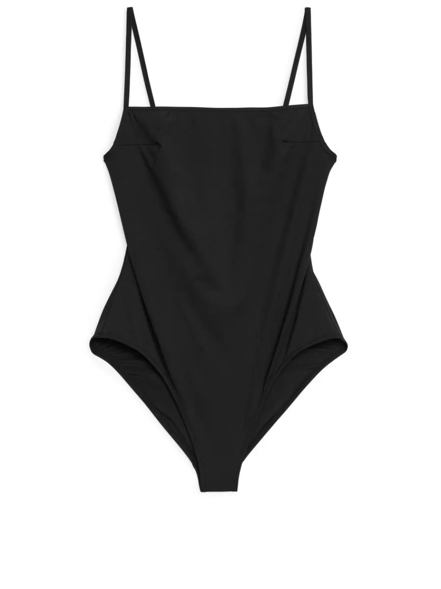 Maillots De Bain-ARKET Maillot de bain à encolure carrée Noir