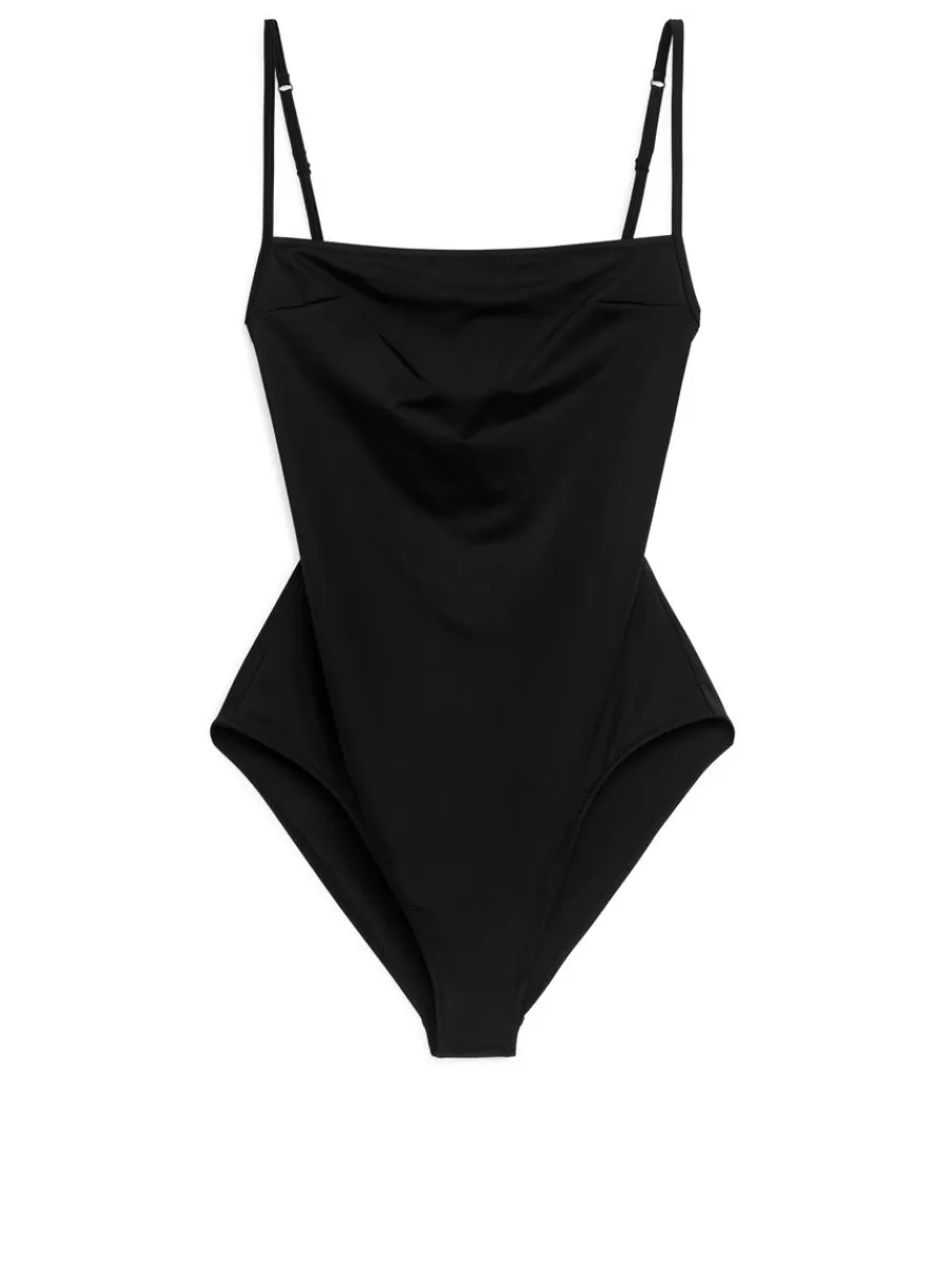 Maillots De Bain-ARKET Maillot de bain à encolure carrée Noir
