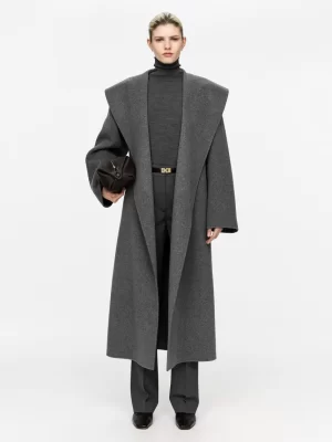 Manteaux Et Vestes-ARKET Manteau à col châle gris