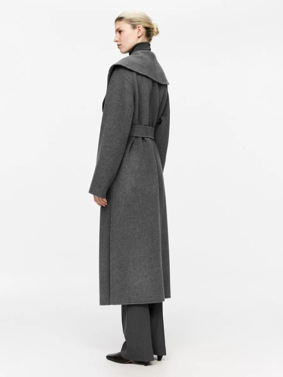 Manteaux Et Vestes-ARKET Manteau à col châle gris