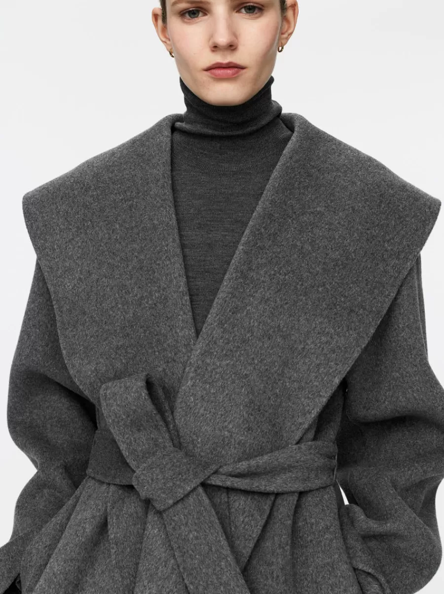 Manteaux Et Vestes-ARKET Manteau à col châle gris