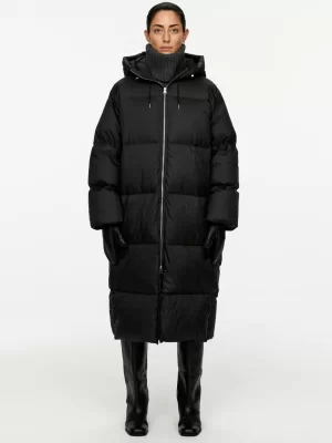 Manteaux Et Vestes-ARKET Manteau long Upcycled Down Noir
