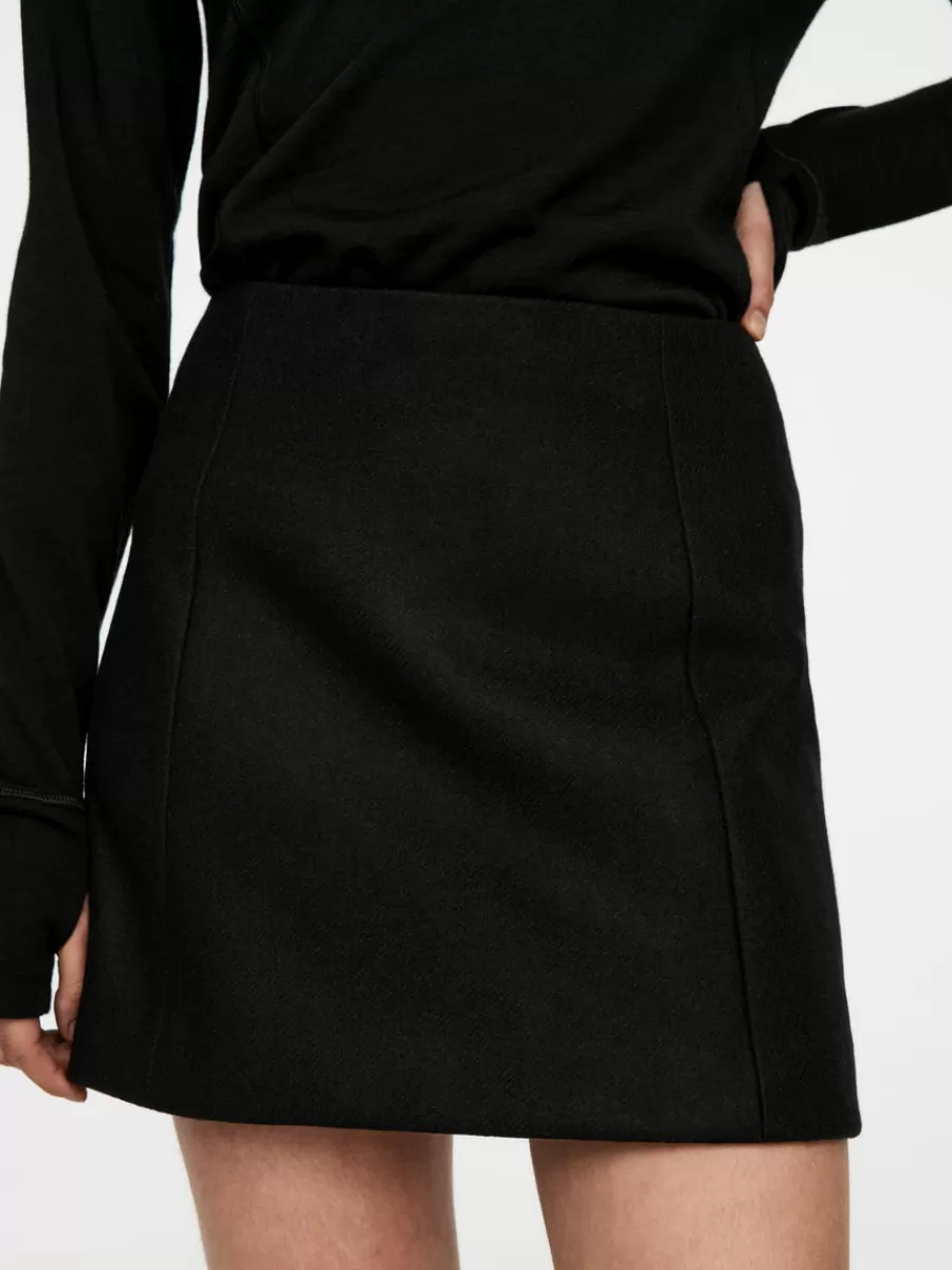 Jupes-ARKET Minijupe en laine Noir