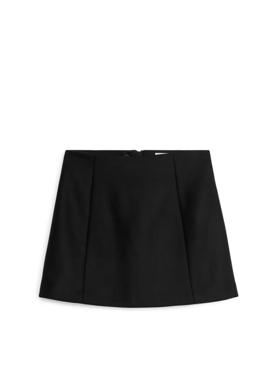 Jupes-ARKET Minijupe en laine Noir